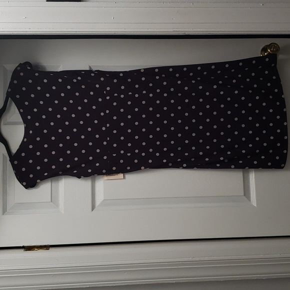 NWT Dressbarn Purple Polka Dot Dress Size 12 - Picture 6 of 9